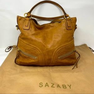 Japanese brand Sazaby boho leather handbag
